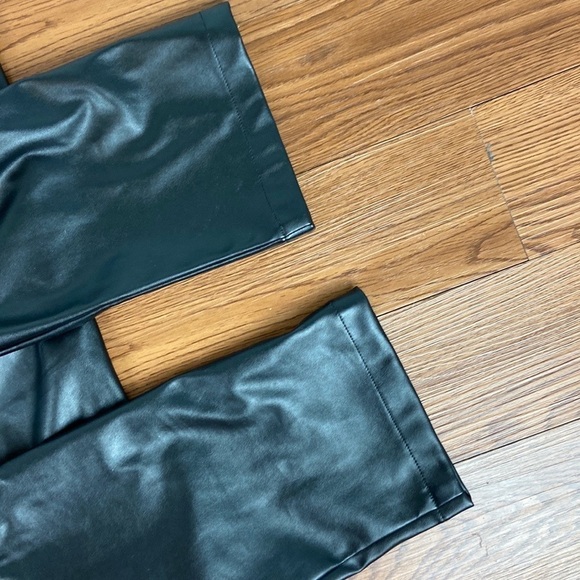 Princess Polly Love Club Pants Black Size 4 High Waist Darting Seams Vegan - Picture 10 of 14